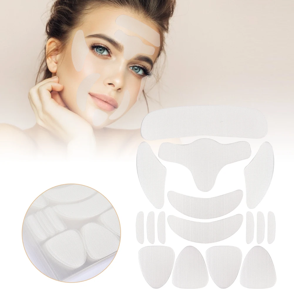 

256PCS Reusable Facial Patch Anti-wrinkle Face Forehead Sticker Cheek Chin Sticker Facial Patches Wrinkle Remover Strips