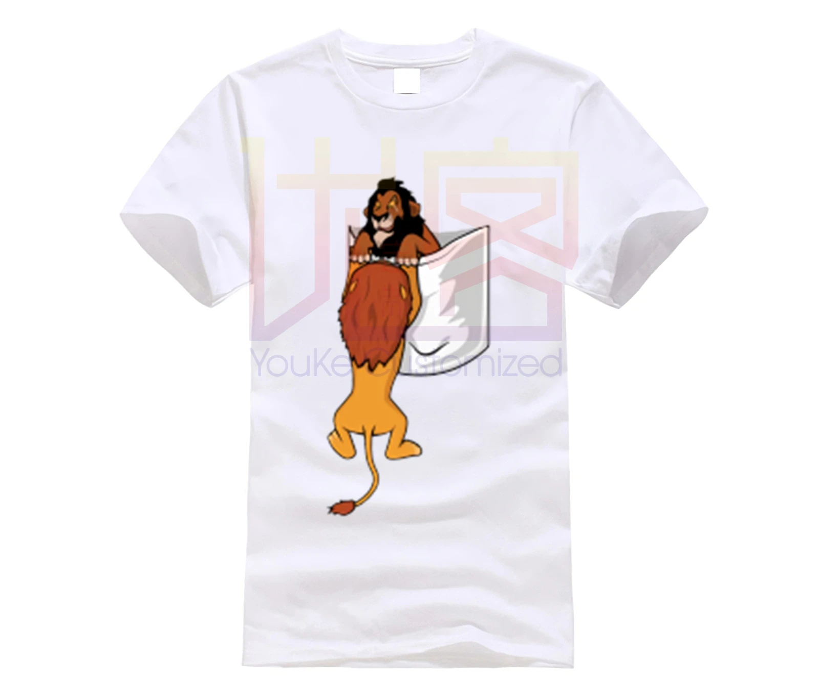 2019 Мужская футболка с карманом футболки изображением шрама льва и короля