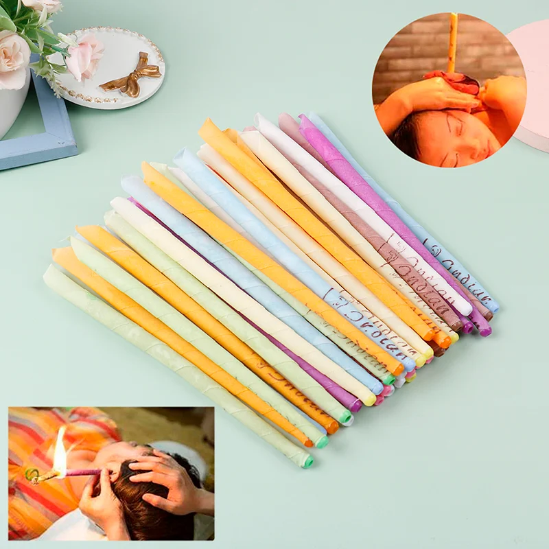 

5Pcs Ear Cleaner Removal Coning Fragrance Hollow Sets Aromatherapy Ear Candle Earwax Cleaner For Ear Care