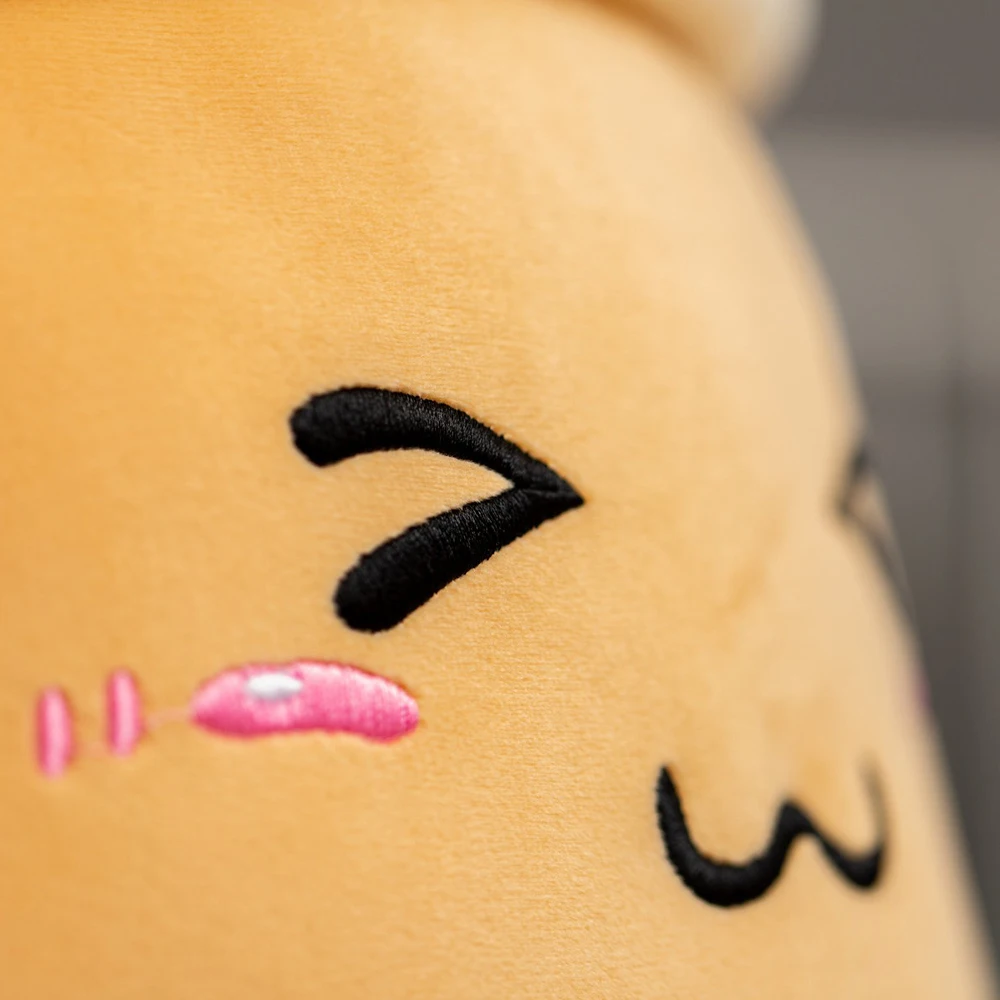 

Cute Boba Plush Cartoon Bubble Tea Cup Shaped Pillow With Suction Tubes Real-life Stuffed Soft Back Cushion Funny Boba Food