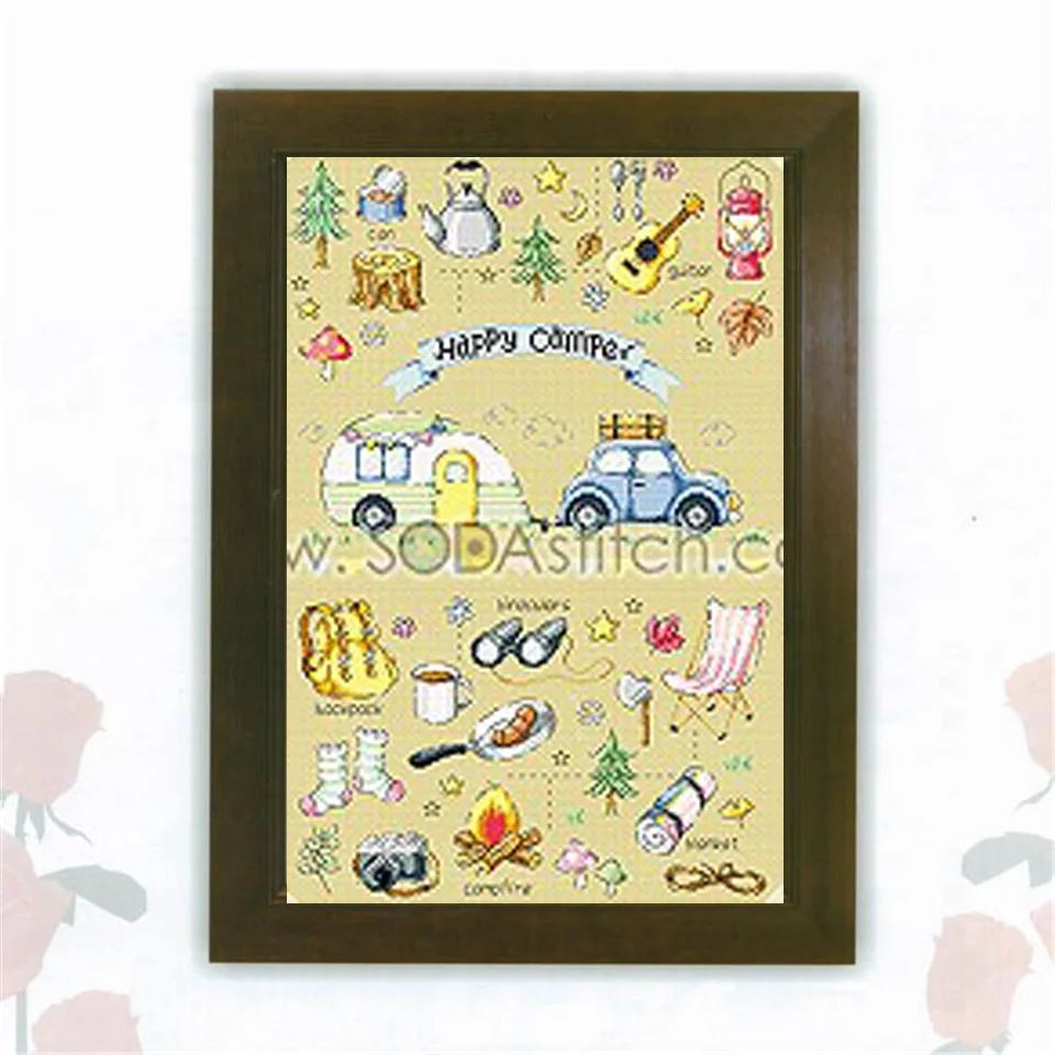 

Cross Stitch Set Chinese Cross-stitch Kit Embroidery Needlework Craft Packages Cotton Fabric Floss New Designs EmbroideryG177