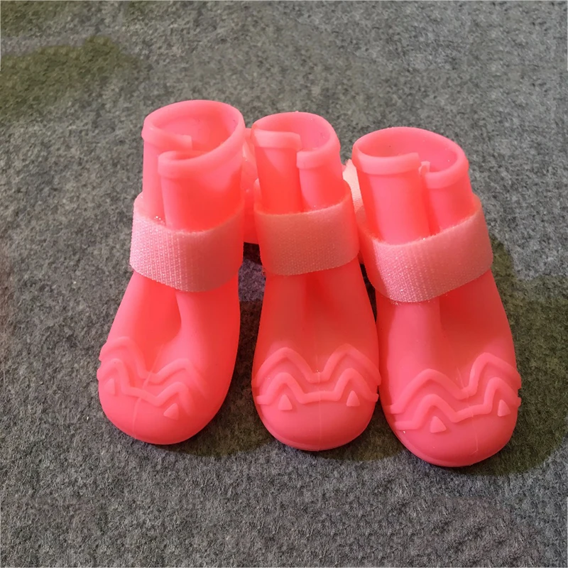 Резиновые сапоги для питомцев мягкая защитная нескользящая обувь маленьких