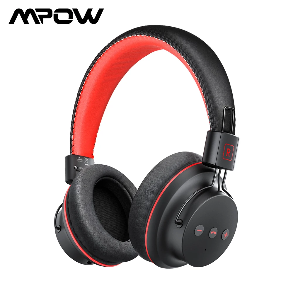 Беспроводные наушники Mpow H1 HD Hi Fi стерео с шумоподавлением микрофоном Bluetooth
