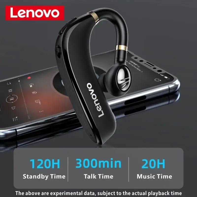 

Lenovo Hx106 Wireless Bluetooth Earphones Ear Hook Bluetooth 5.0 Earbuds With Microphone Headset