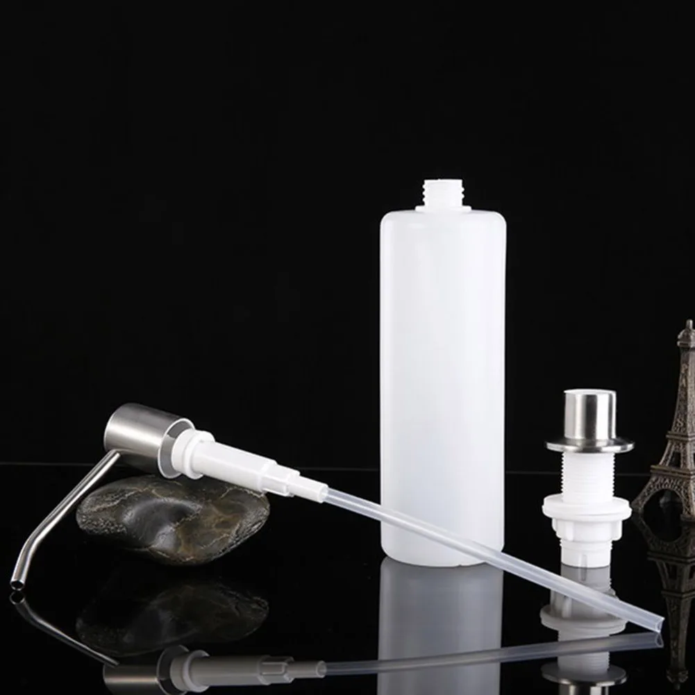 

300ml Kitchen Soap Dispensers Household Stainless Steel Liquid Lotion Storage Holder Bottles Practical Portable Bathroom Tool