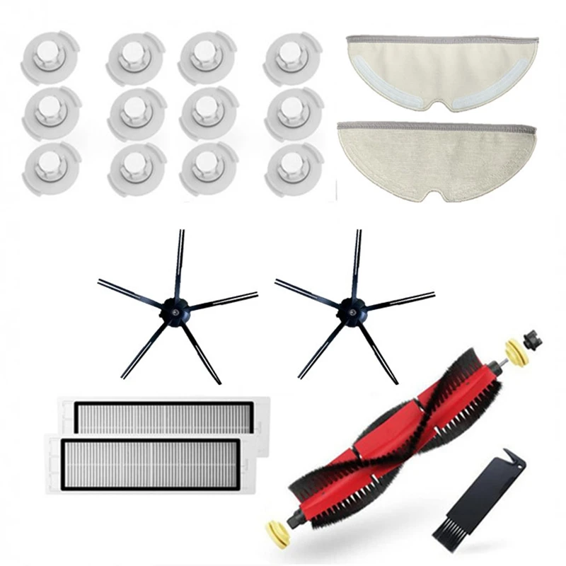 

Съемная основная щетка для Roborock S5 Max, силиконовая боковая щетка, моющийся фильтр для S6 S50 S6 MaxV S4 E4