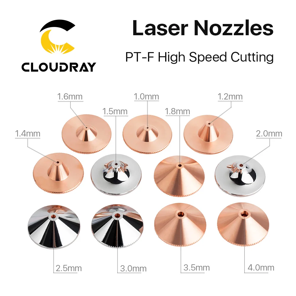 Высокоскоростная режущая насадка Cloudray D28 M11 двухслойная хромированная