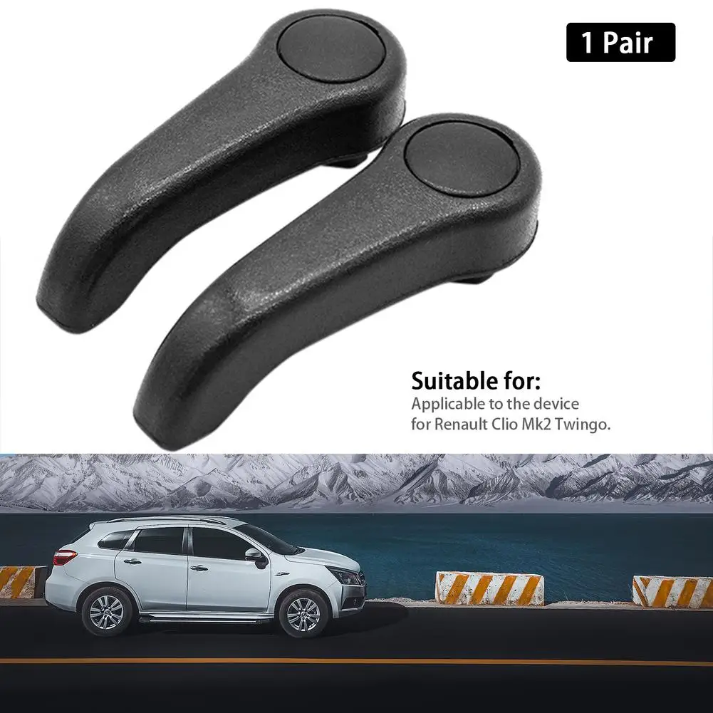 

1 Pair Car Seat Adjusting Lever Auto Seat Adjustment Button Pull Handles Replacement Accessories For Renault Clio Mk2 Twingo