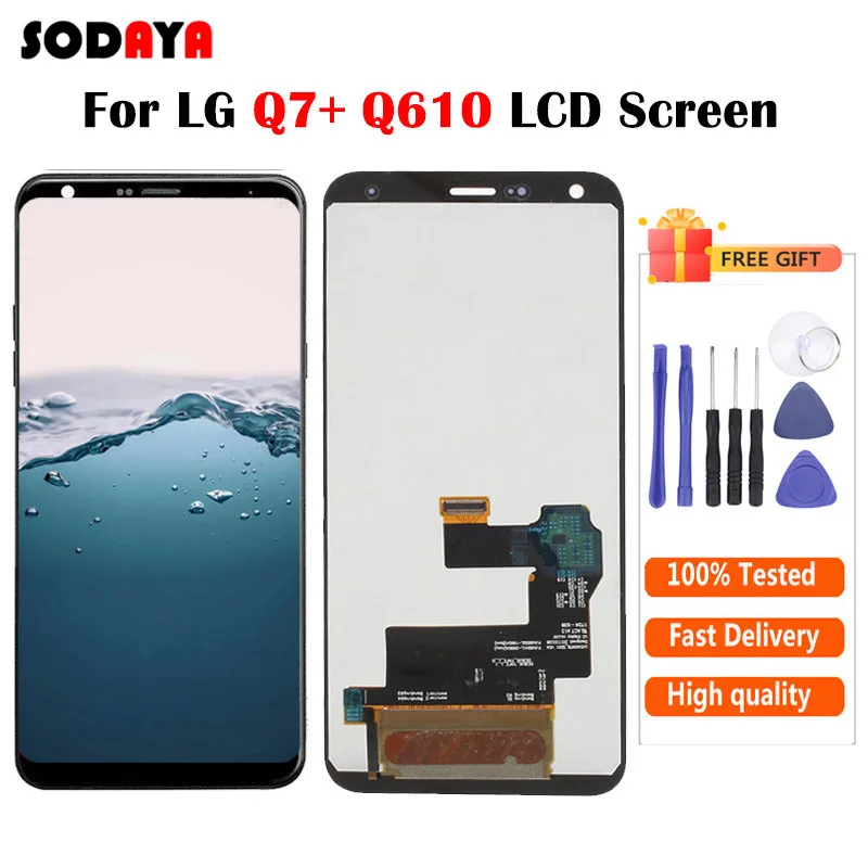 Для LG Q7 Plus Q610 Q610YB LM ЖК дисплей кодирующий преобразователь сенсорного экрана в