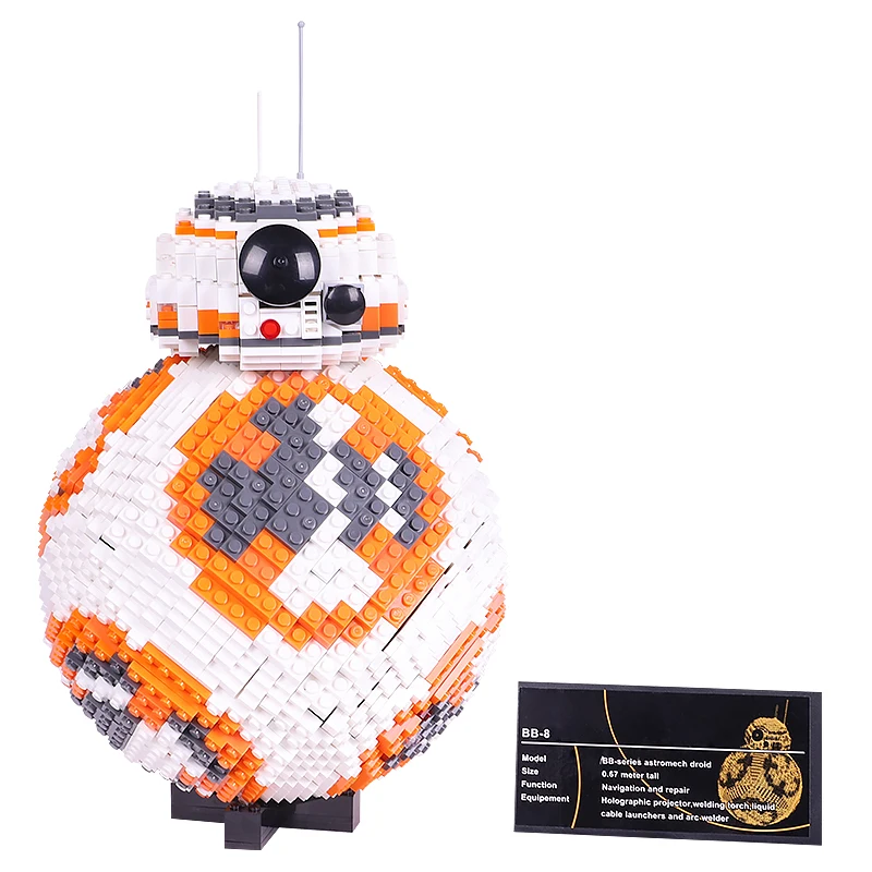 

Набор строительных блоков для детей BB8 Wars, 2069 шт., 35020