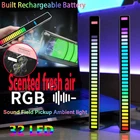 Светодиодная ленсветильник со звуковым управлением звукосниматель Ритм Светильник музыка атмосферсветильник свет RGB цветная трубка USB энергосберегающая лампа окружасветильник