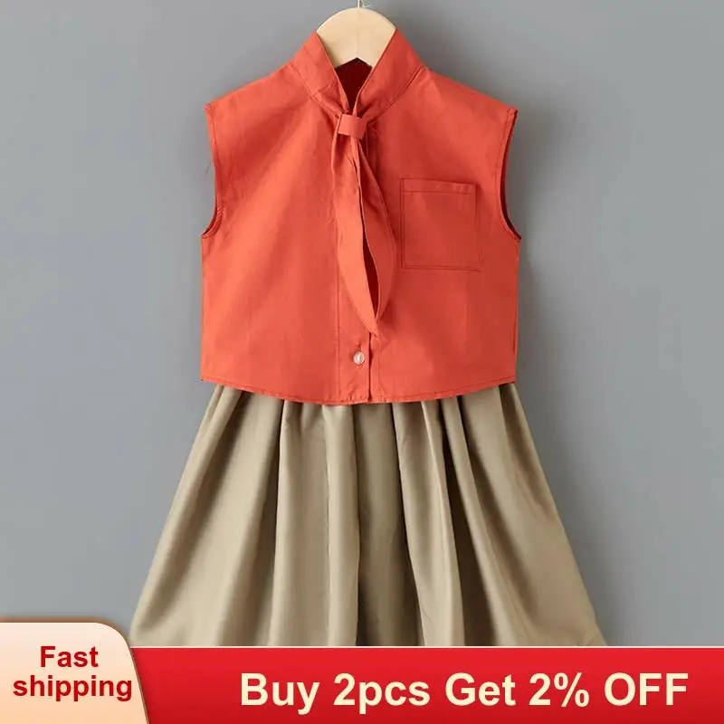 Одежда для девочек летние комплекты Новая детская одежда детей от 3 до 8 лет