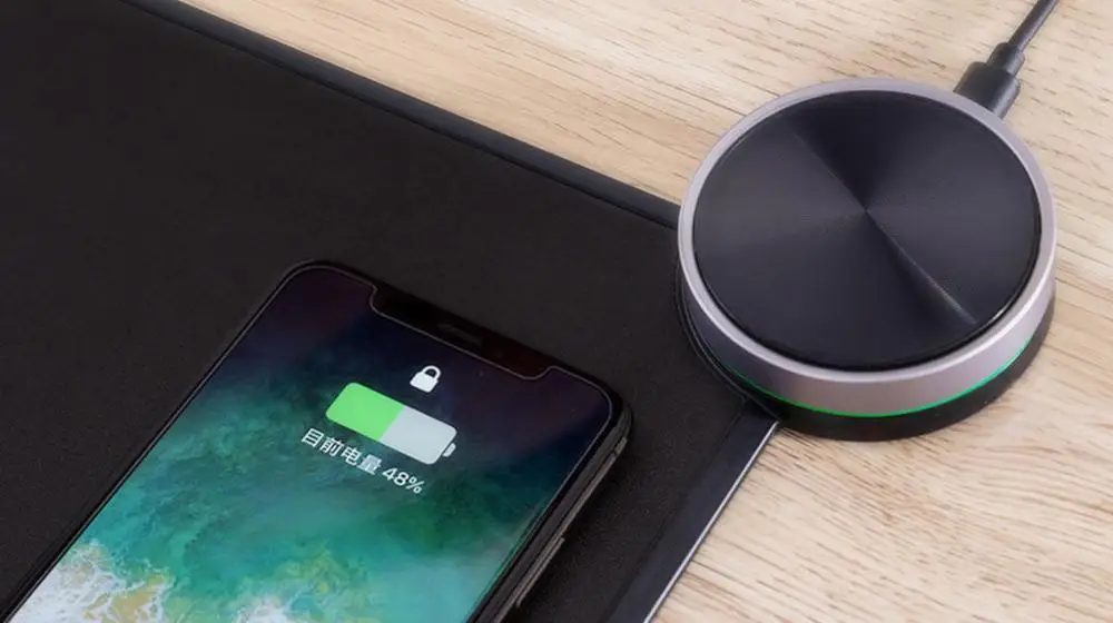 Оригинальный коврик для мыши Xiaomi MIIIW Smart Qi стандартная поддержка Mix2S Беспроводная