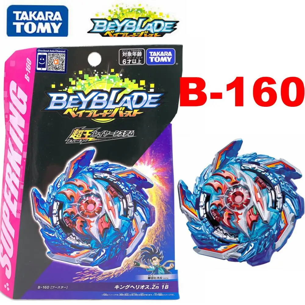 Новинка 2020 бесплатная доставка TAKARA TOMY BEYBLADE BURST Booster B 160 King Helios.Zn 1B|Волчки| |