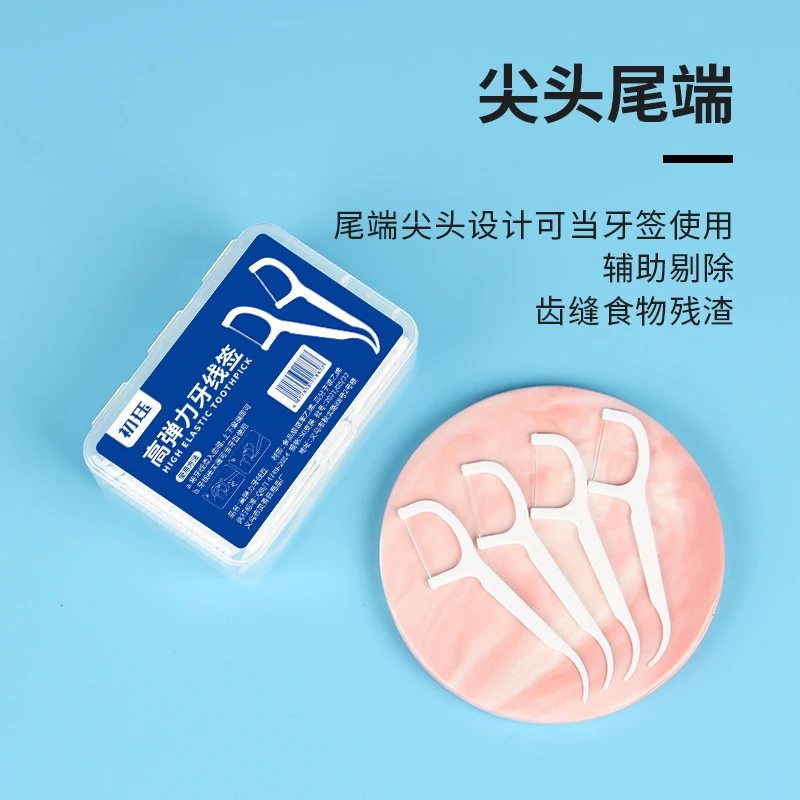 

50 Pieces Classic Dental Floss Safety Toothpick Box Cleaning Between Teeth Superfine Dental Floss Stick Flossing Family Pack In