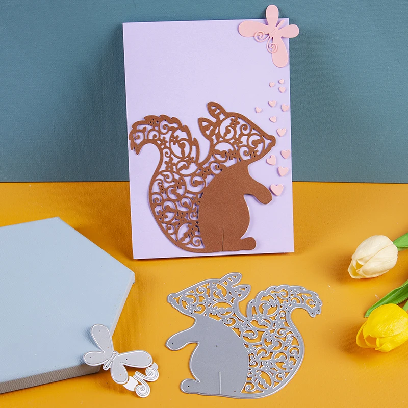 

metal cutting dies squirrel cut die mold decoration Scrapbook paper craft knife mould blade punch stencils dies