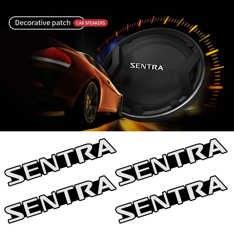 4 шт. Автомобильная декоративная 3D алюминиевая эмблема наклейка для Nissan Sentra b16 b17