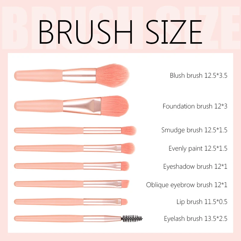 

Mini Makeup Brushes Set Portable Models Wooden Handle Makeup Brush Soft Hair Beauty Tools Brush Storage Bag
