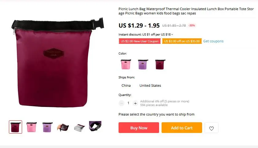 Lunch Bag Insulated Thermal Food Storage Bag Portable Travel Working Bento Box food bags outdoor camping insulated lunch bag