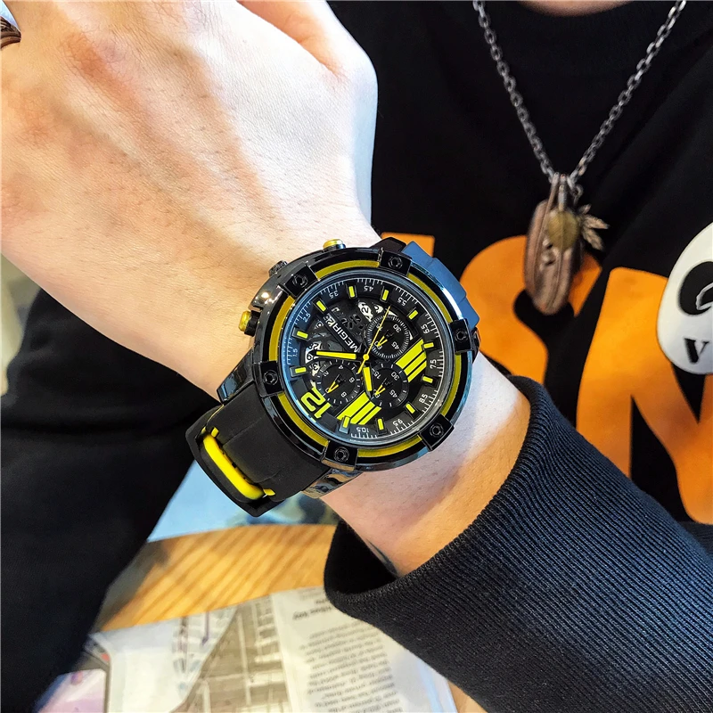 Часы MEGIR мужские спортивные армейские водонепроницаемые светящиеся аналоговые |