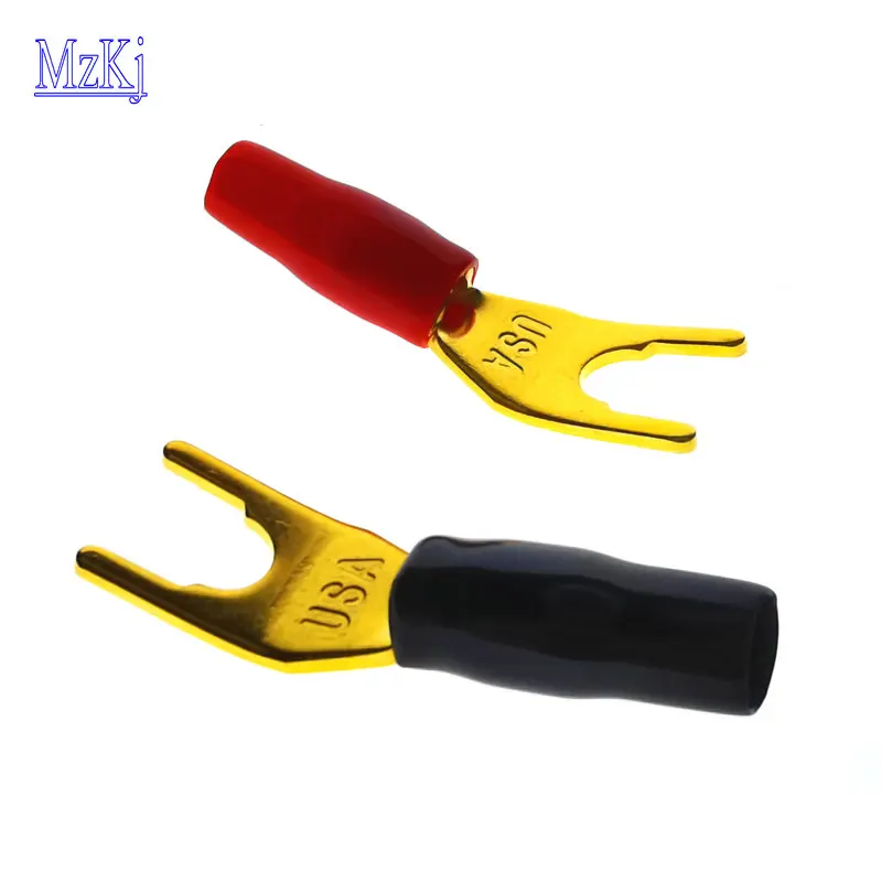 4 шт. Лидер продаж новинка красная черная США чистая медь позолоченная вилка для