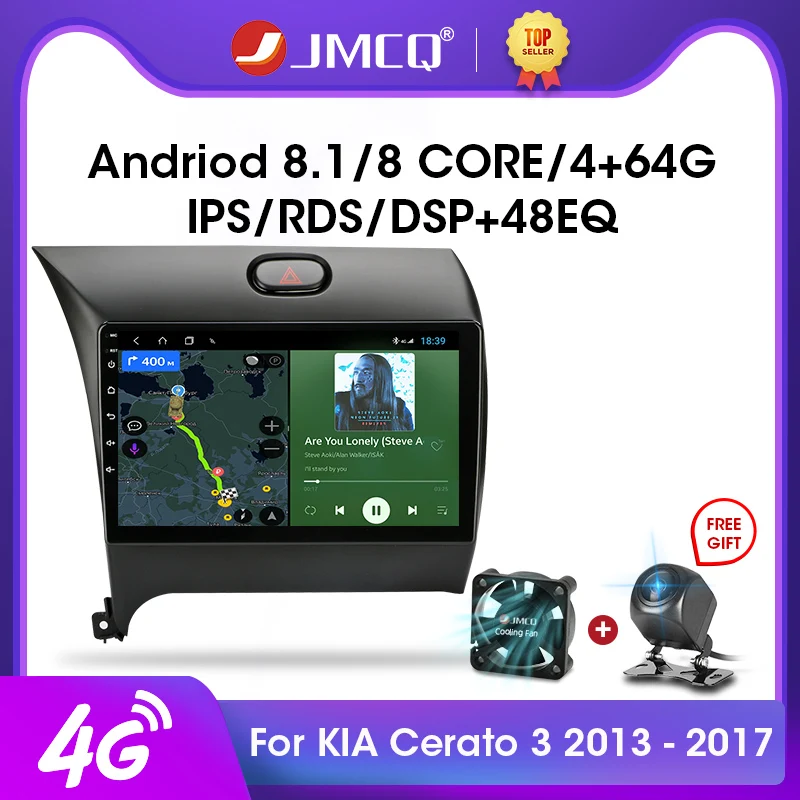 JMCQ 2DIN 9 &quot2G + 32G Android 0 DSP автомобильный Радио мультимедийный видео плеер для Kia Cerato 3