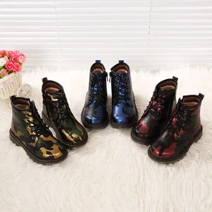 2019, детские ботинки Martin для девочек, камуфляжная Высококачественная обувь для мальчиков, осенне-зимние теплые ботинки, детские ботинки из искусственной кожи, ботинки для малышей