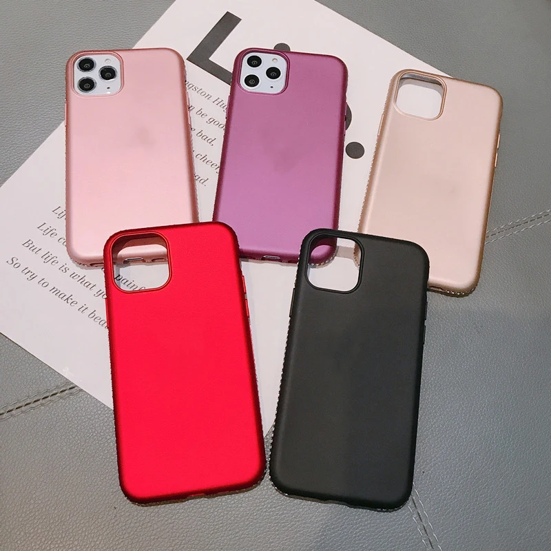 

Ultra Thin Solid Color Matte Phone Cases Protective Soft Shell Back Cover For Samsung Galaxy S20 S10 E S9 Plus Ultra Note 10 Pro