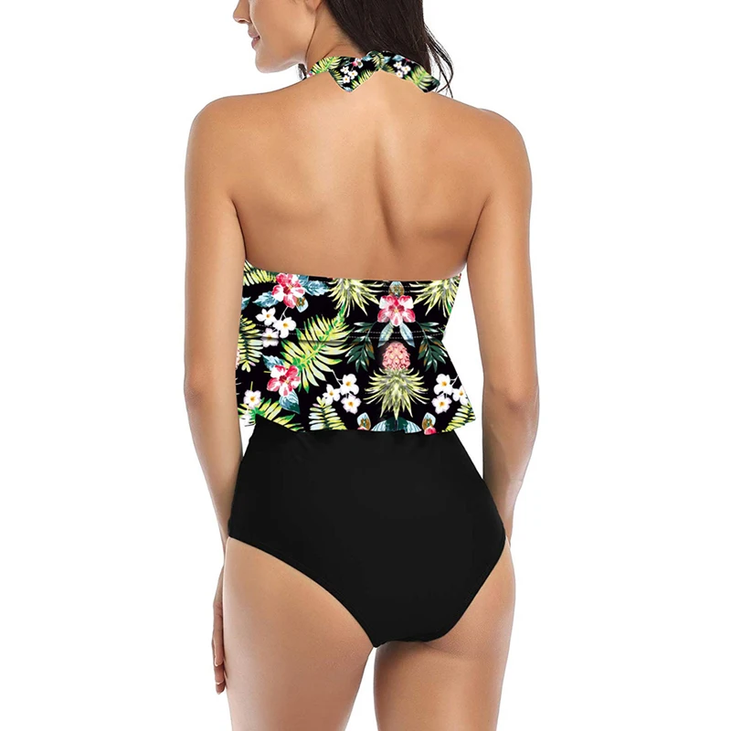 Купальный костюм с высокой талией кружевные трусики комплекты бикини 2020