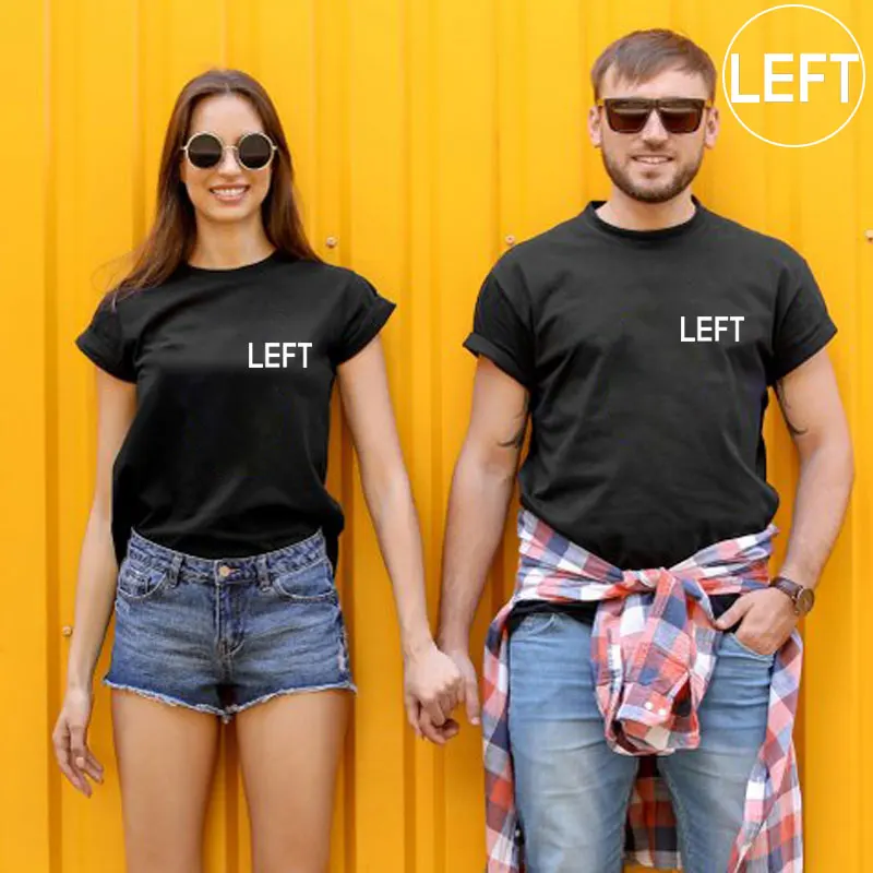 Хлопковая парная футболка для влюбленных мужа жены в Корейском стиле|Футболки| |