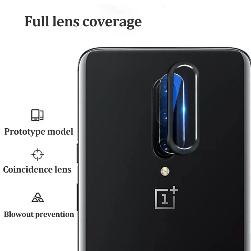 Защита для камеры OnePlus 8 7 Pro металлическое защитное кольцо объектива + закаленное