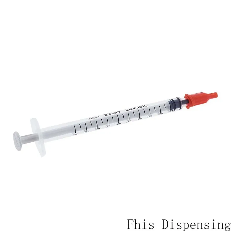 Новый пластиковый с наконечником оранжевая крышка раздаточные шприцы 1cc 1 мл
