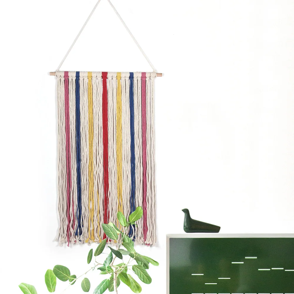Ручной Работы Макраме стене висит тканые Wall Art гобелен из Boho домашний декор