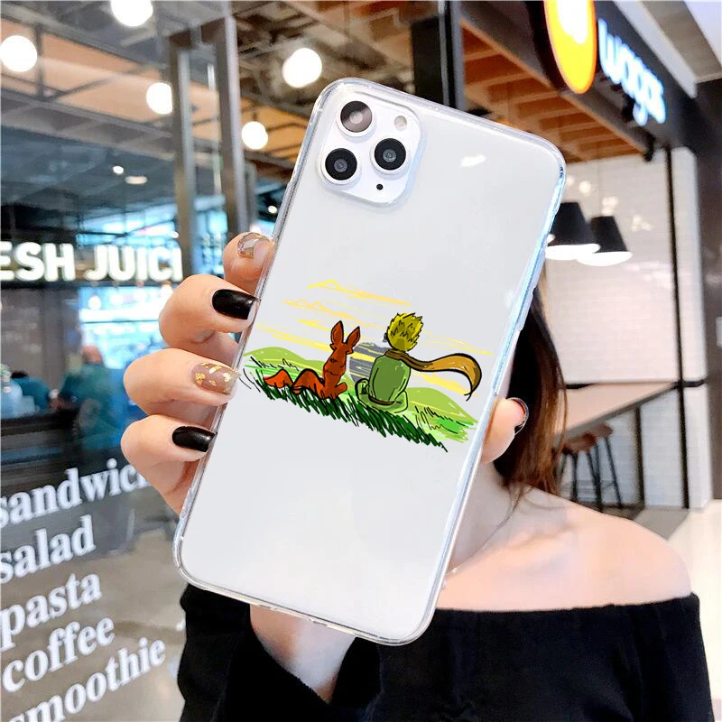Мягкий силиконовый чехол для телефона с рисунком Маленького принца космоса iPhone