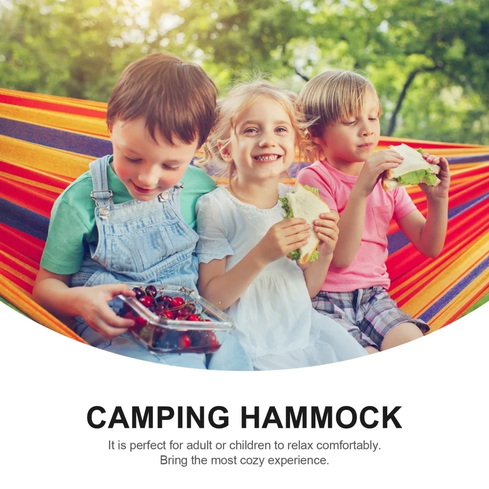 

Camping Hammock for Indoor Outdoor Backpacking Travel Hiking Beach Garden