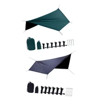 hammock waterproof rain tent tarp lightweight portable waterproof ripstop easily fold sun shelter uv protection with carry bag