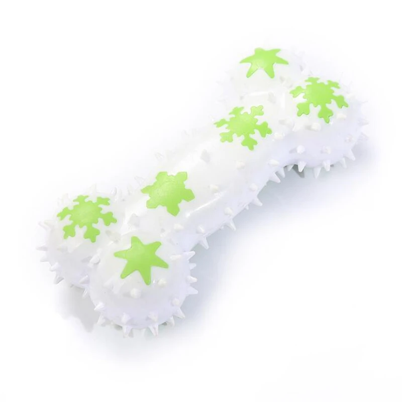 

Red Green Dog Bone Shape Toy Rubber Pet Bite Tooth Chew Toys For Small Puppy Dogs Outdoor Training Pet Supplies