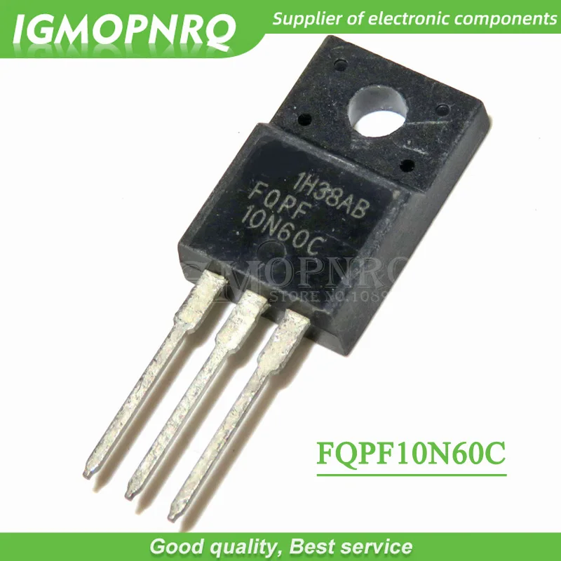10 шт. Бесплатная доставка FQPF10N60C 10N60C 10N60 600 в а полевой транзистор|mosfet transistor|transistor