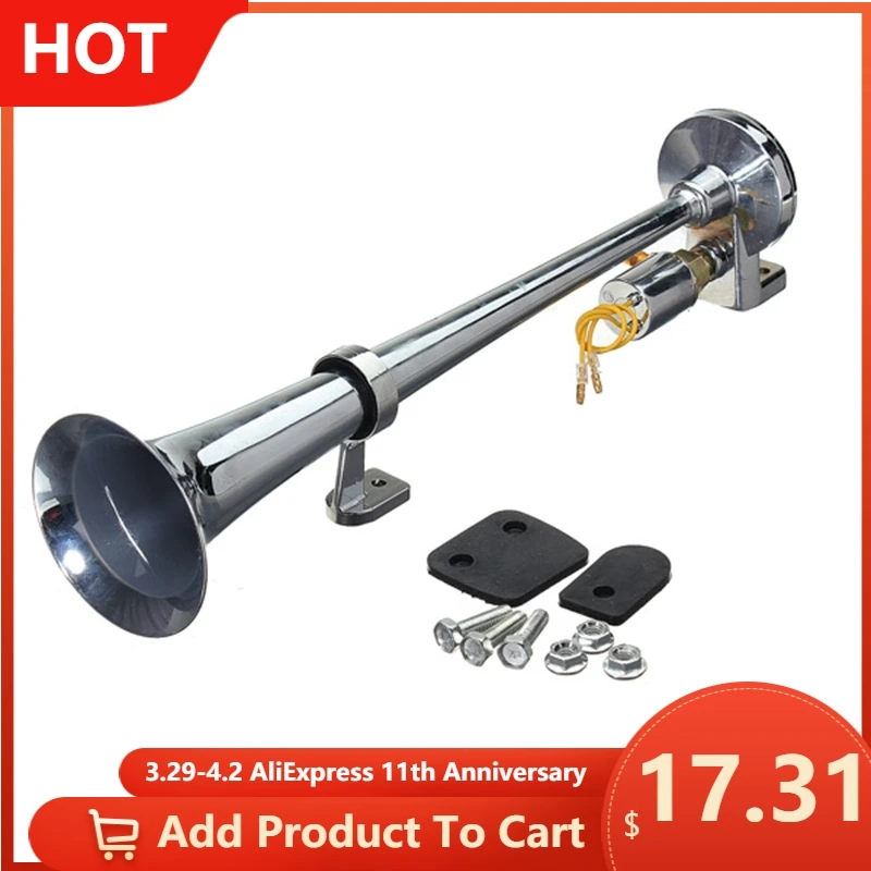 

12V/24V Super Loud 139db Trumpet Air Horn Car Truck Van Lorry Boat Metal SIREN Air Horn Car Motorcycle Horn Accessories Tools