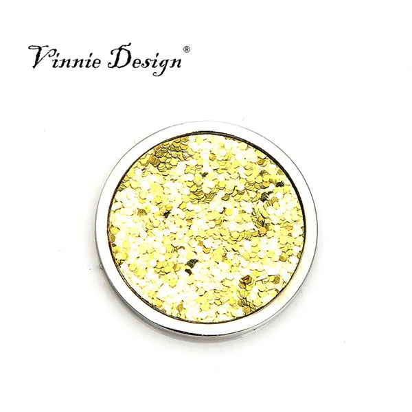 Vinnie дизайн Лидер продаж ювелирные аксессуары 33 мм блестящая монета подходит для