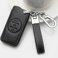 hot sale leather car key cover case holder for chery tiggo 7 pro 8 arrizo 5 5x eq7 2020 keychain accessories