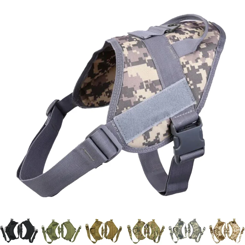 

1000D Nylon Molle Hunting Dog Clothes Military Police Dog Vest Outdoor Combat Training Dog Vest Tactical Service Dog Harness