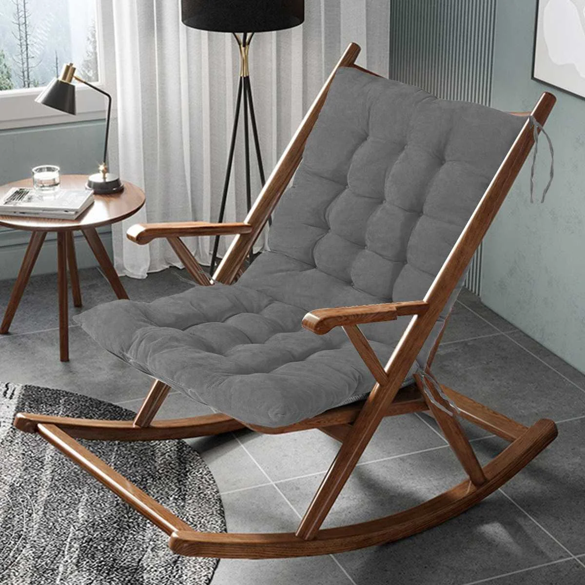 

Thicken Armchair Seat Rocking Chairs Cushion for Office Dinning Chair Desk Lounger Seat Indoor Furniture Back Pillow Tatami Mat