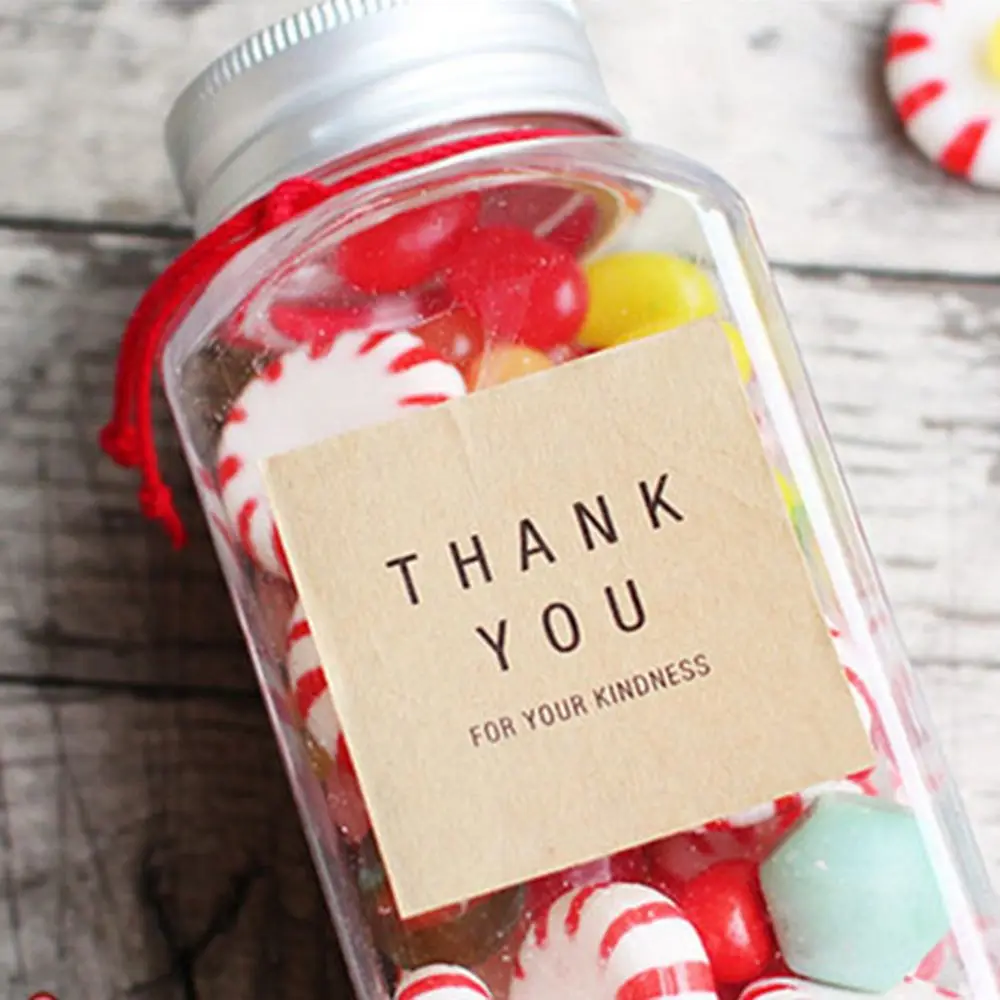 

30PCS /lot Thank you Sticker Square Circle Shape Sealing Label Sticker For baking cake /handmade gift /food/packing gift Sealing