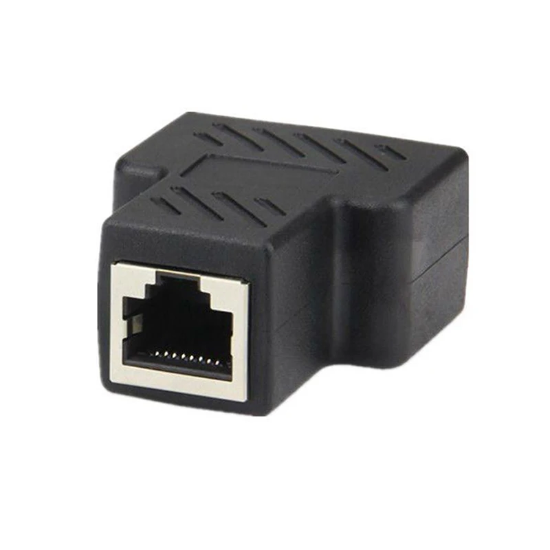 Разветвитель RJ45 1 шт. адаптер Ethernet с на 2 портами мама CAT5/CAT сетевой разветвитель LAN