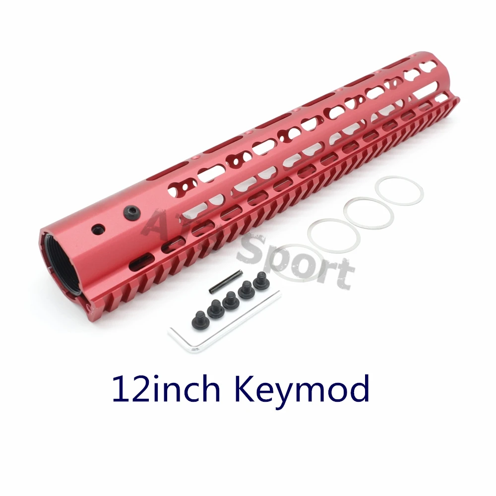 12-дюймовый Сверхлегкий Keymod/M-lok стиль поручень Пикатинни Бесплатная поплавковая