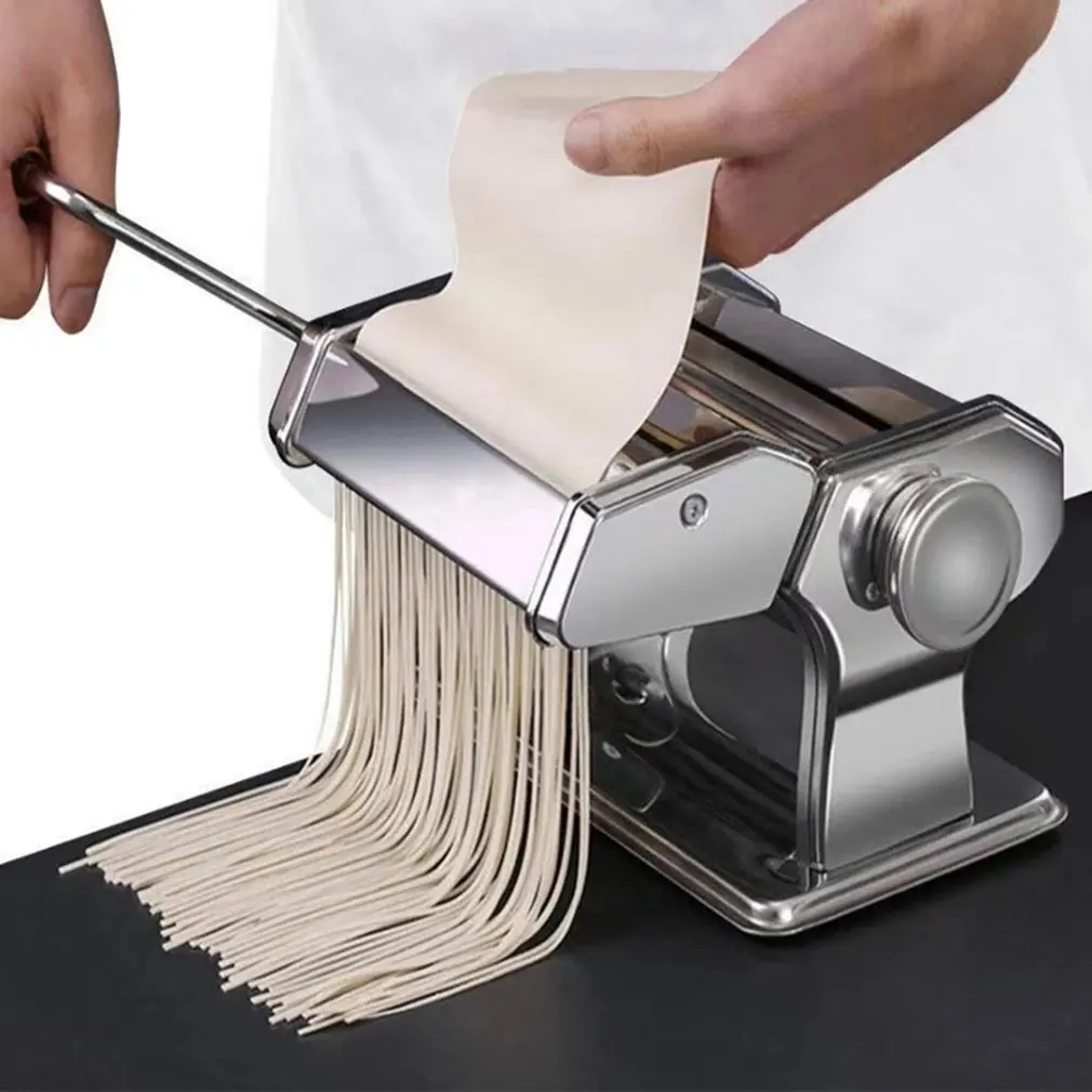 

Mini Professional Pasta Maker Machine Hand Crank Pastry Roller Spaghetti Noddle Maker Pasta Cutter For Kitchen Aid Stand Mixer