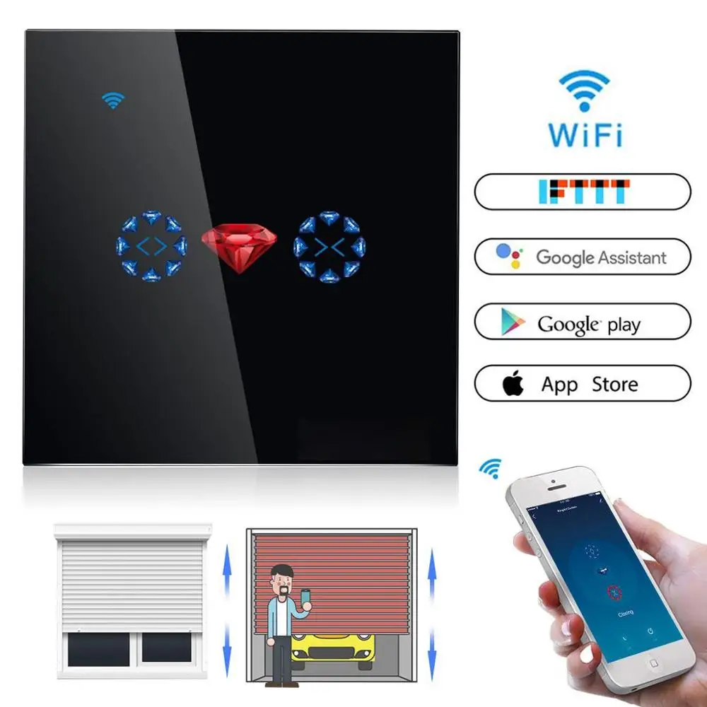 WiFi Smart Curtain Switch ForTuya Life Electric Motorized Blind Roller Shutter Works with Alexa and Google Home | Электроника