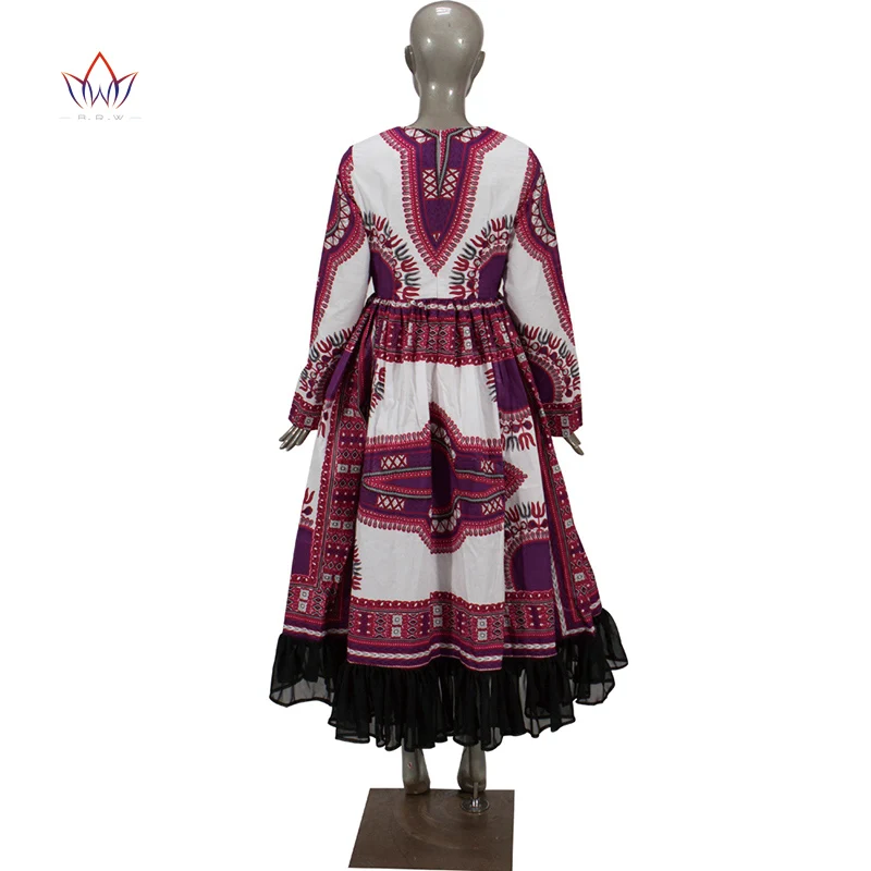 New Dashiki African Print Dresses Bazin elegant long Party Dress Vestidos Plus Size African Dresses for Women WY4932