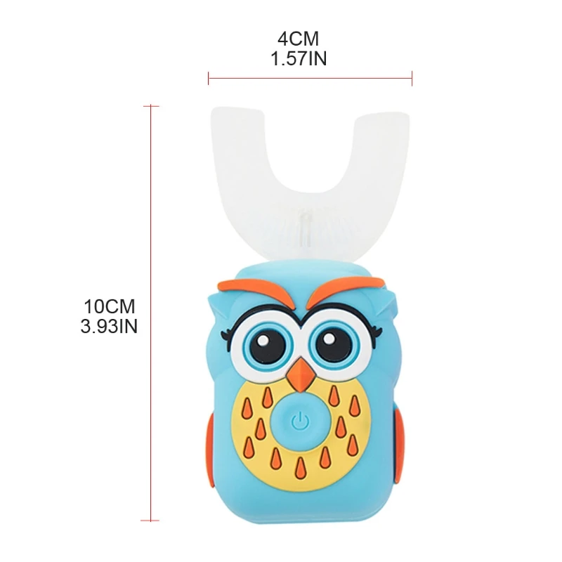 

Kids U Shaped Electric Toothbrush, 360 Automatic Whitening Rechargeable Sonic Toothbrush with Smart Timer for 2-6 Ages